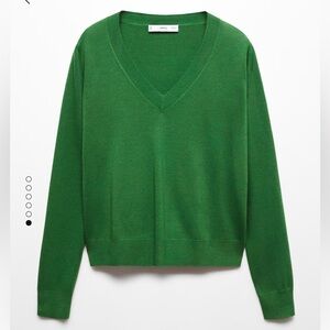 NWT Mango Green Sweater